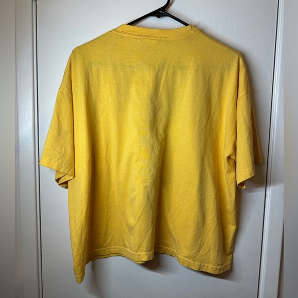 Bobbie Brooks Yellow Cotton Blend Boxy Fit Tropical Fish Sparkly T Shirt OS - Picture 8 of 13